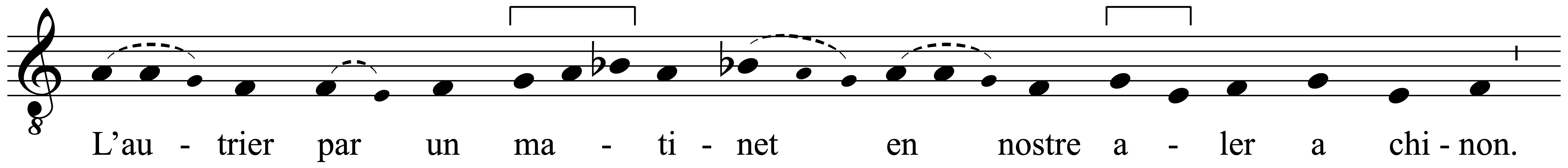 Work musical notation